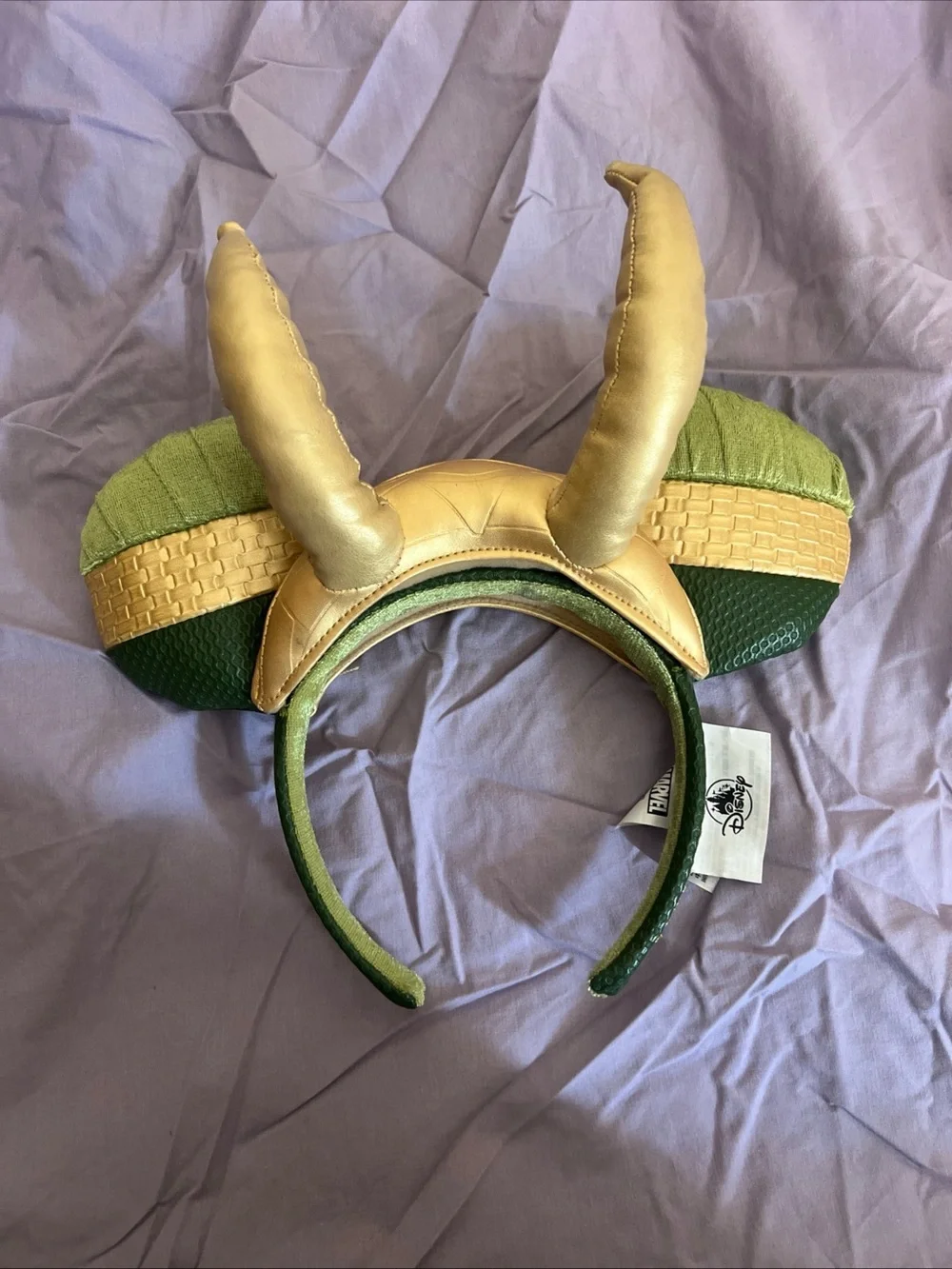 Disney Parks LOKI Marvel Mickey Ears Headband “MISCHIEVOUS” Horns